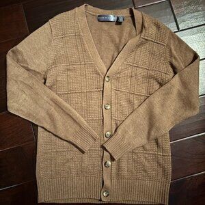 Oscar de la Renta Brown Oversized Grandpa Cardigan - Medium